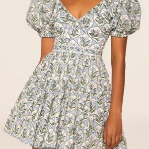 Agua By Agua Bendita Manzanilla Mini Dress, Medium Blue
